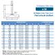 Pied articulé oscillant embase acier diam 50 et tige acier M16 long. 75 charge max 4 000 N