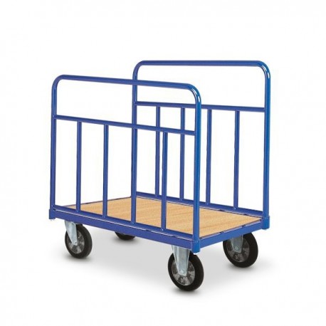 Chariot 2 ridelles tubulaires amovibles 350kg - Dim:(L) 1030 x (l) 660