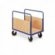 Chariot 2 ridelles bois amovibles 350kg - Dim:(L) 930 x (l) 560